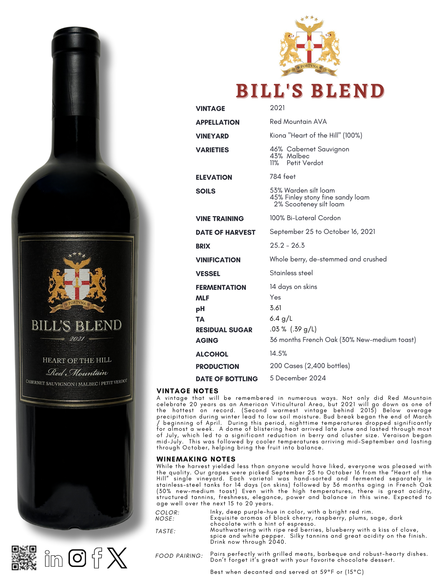 2021 BILL'S BLEND (3 pack)