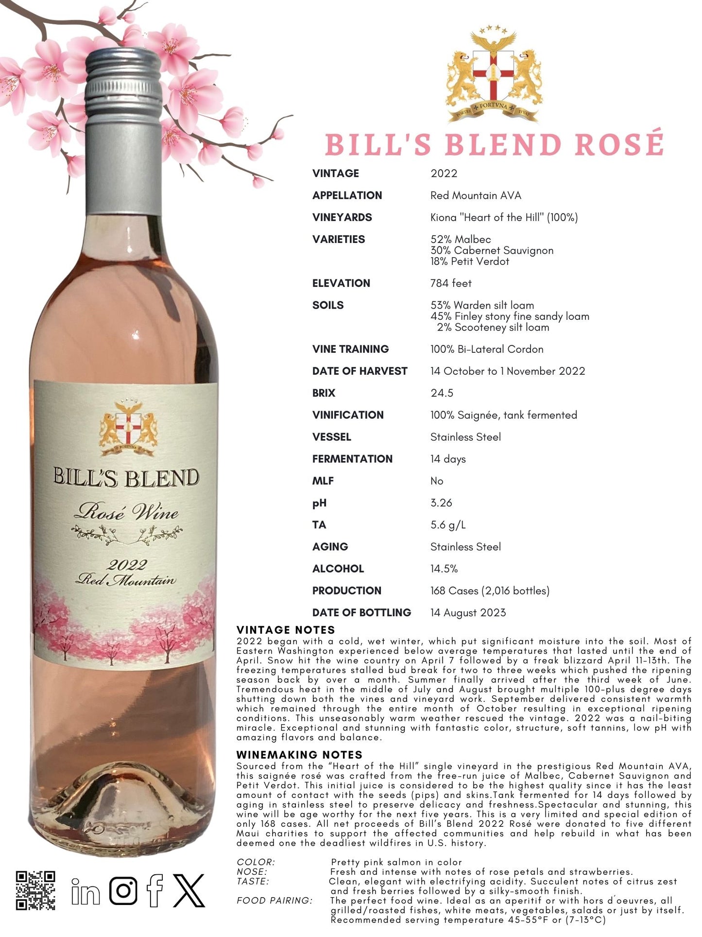 2022 BILL'S BLEND ROSÉ 3 PACK